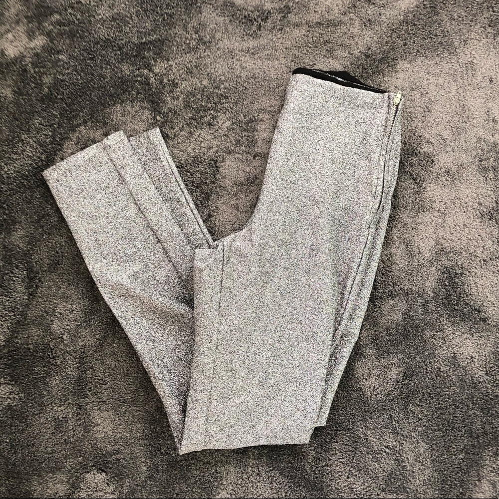 Sparkly silver tight skinny pants
